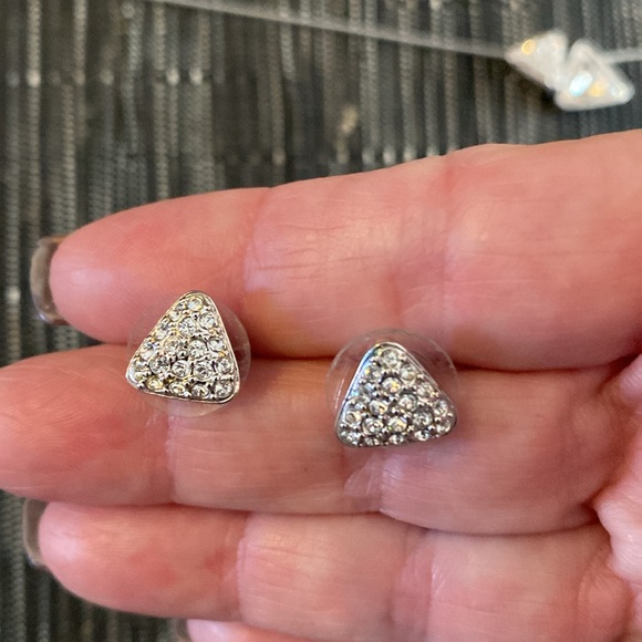 Silver and “glass “ beaded necklace with matching earrings - Picture 4 of 4